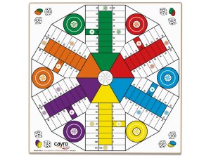 TABLERO PARCHIS 4 Y 6 JUGADORES MADERA